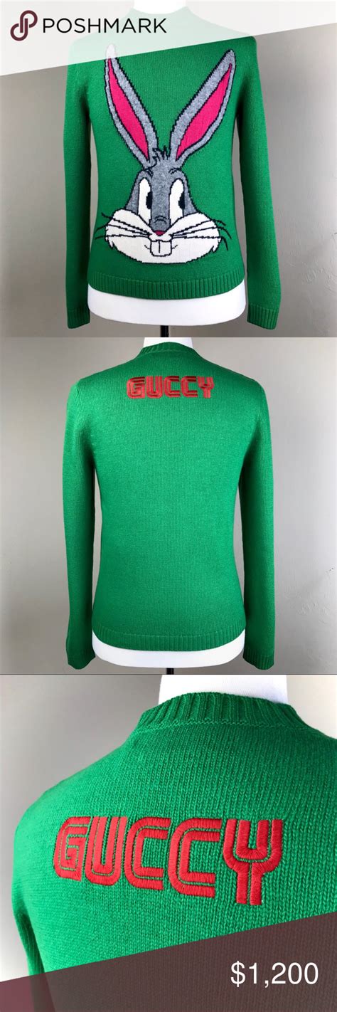 Gucci Green Bugs Bunny Wool Sweater Sega Guccy